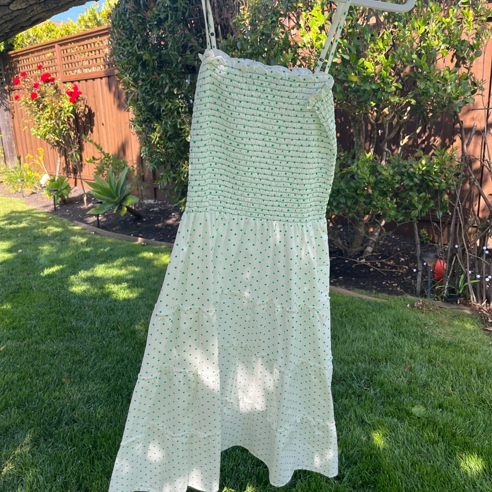 Cotton soft summer dress- drop waist